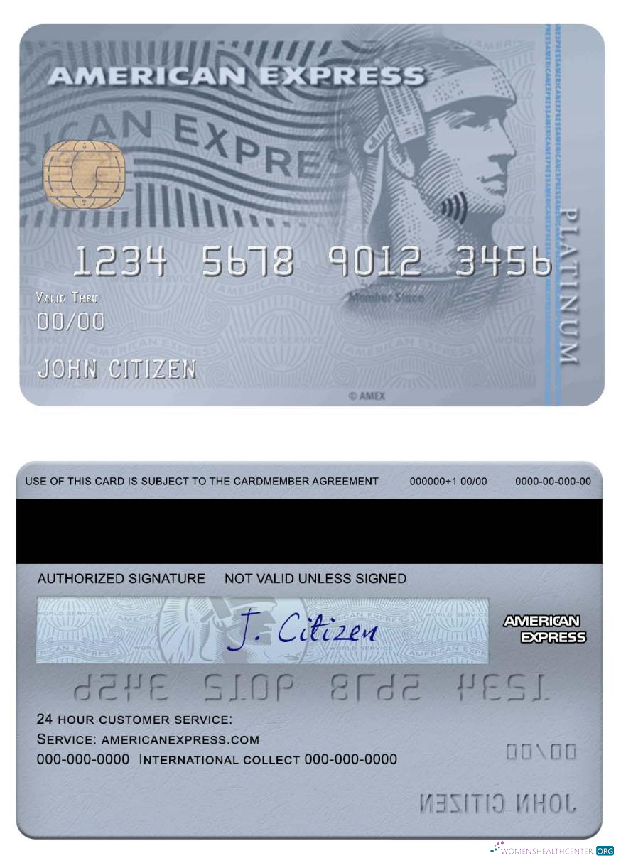 Download USA Bank of the West bank amex platinum card Photoshop template